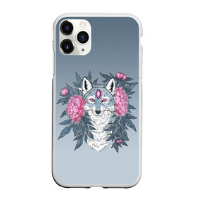 Чехол для iPhone 11 Pro матовый с принтом Тотем волка и цветы в Белгороде, Силикон |  | арт | вектор | внутренний | волк | волчара | волченок | волчица | животные | звери | листья | пионы | природа | рисунок | тотем | третий глаз | цветы