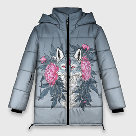 Женская зимняя куртка 3D с принтом Тотем волка и цветы в Белгороде, верх — 100% полиэстер; подкладка — 100% полиэстер; утеплитель — 100% полиэстер | длина ниже бедра, силуэт Оверсайз. Есть воротник-стойка, отстегивающийся капюшон и ветрозащитная планка. 

Боковые карманы с листочкой на кнопках и внутренний карман на молнии | арт | вектор | внутренний | волк | волчара | волченок | волчица | животные | звери | листья | пионы | природа | рисунок | тотем | третий глаз | цветы