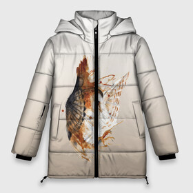 Женская зимняя куртка 3D с принтом летящая сова рисунок в Белгороде, верх — 100% полиэстер; подкладка — 100% полиэстер; утеплитель — 100% полиэстер | длина ниже бедра, силуэт Оверсайз. Есть воротник-стойка, отстегивающийся капюшон и ветрозащитная планка. 

Боковые карманы с листочкой на кнопках и внутренний карман на молнии | акварель | акварельный | арт | брызги | градиент | животные | звери | краска | крылья | момент | полет | потеки | рисунок | скетч | сова | филин