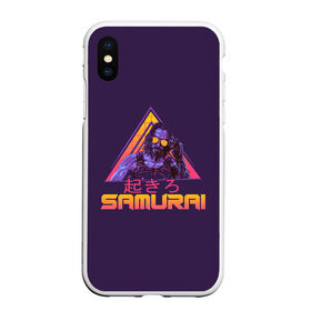 Чехол для iPhone XS Max матовый с принтом Сyberpunk 2077 SAMURAI в Белгороде, Силикон | Область печати: задняя сторона чехла, без боковых панелей | Тематика изображения на принте: 2077 | cyberpunk | cyberpunk 2077 | neon | samurai | джонни сильверхенд | киану ривз | киберпанк | киберпанк 2077 | неон | самурай