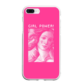 Чехол для iPhone 7Plus/8 Plus матовый с принтом Girl Power! в Белгороде, Силикон | Область печати: задняя сторона чехла, без боковых панелей | Тематика изображения на принте: fem | trend | venus | венера | давид | картина | леонардо да винчи | мона лиза | тренд