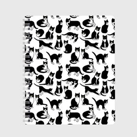 Тетрадь с принтом Котики Чёрно-белые в Белгороде, 100% бумага | 48 листов, плотность листов — 60 г/м2, плотность картонной обложки — 250 г/м2. Листы скреплены сбоку удобной пружинной спиралью. Уголки страниц и обложки скругленные. Цвет линий — светло-серый
 | Тематика изображения на принте: cat | cats | cosmos | kitten | mem | memes | rose | roses | глаза | глазки | киска | космос | кот | котёнок | котик | котики | котэ | котята | кошак | кошка | кошки | красивая | мем | мемчики | милая | прикольная | розы | светлая