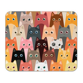 Коврик для мышки прямоугольный с принтом Котики мультяшные в Белгороде, натуральный каучук | размер 230 х 185 мм; запечатка лицевой стороны | cat | cats | cosmos | kitten | mem | memes | rose | roses | глаза | глазки | киска | космос | кот | котёнок | котик | котики | котэ | котята | кошак | кошка | кошки | красивая | мем | мемчики | милая | прикольная | розы | светлая