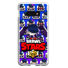 Чехол для Samsung S10E с принтом BRAWL STARS EDGAR в Белгороде, Силикон | Область печати: задняя сторона чехла, без боковых панелей | Тематика изображения на принте: 8 bit | brawl stars | crow | crow phoenix. | leon | leon shark | бравл старс | браво старс | ворон | игра бравл | леон | леон шарк | оборотень