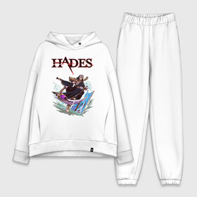 Женский костюм хлопок Oversize с принтом HADES THANATOS в Белгороде,  |  | aphrodite | artemis | athena | hade | hades | nyx. | poseidon | zagreus | zeus | афродита | загрей | зевс | игра hades | посейдон