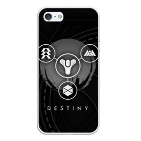 Чехол для iPhone 5/5S матовый с принтом DESTINY в Белгороде, Силикон | Область печати: задняя сторона чехла, без боковых панелей | beyond light | destiny | destiny 2 | дестини | игры