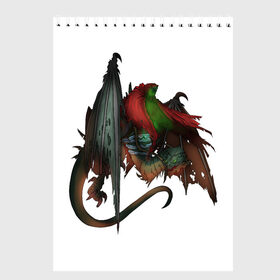 Скетчбук с принтом Всадник на драконе в Белгороде, 100% бумага
 | 48 листов, плотность листов — 100 г/м2, плотность картонной обложки — 250 г/м2. Листы скреплены сверху удобной пружинной спиралью | dark | dragon | evil | fly | magic | rider | rpg | skull | всадник | дракон | зло | летающий | магия | рпг | тьма | череп