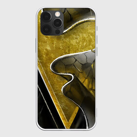 Чехол для iPhone 12 Pro Max с принтом золотой треугольник в Белгороде, Силикон |  | абстракция | геометрия | золото | осколки | пространство | складки | стекло | стиль | треугольник | черный