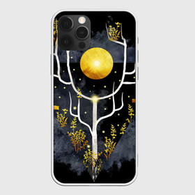 Чехол для iPhone 12 Pro Max с принтом графит и золото дерево жизни в Белгороде, Силикон |  | абстрактный | весна | ветви | дерево  свет | жизнь | звёзды | золотото | ночь | процветание | растения | расцвет | рост | символ | солнце | стилизация | стиль | треугольник | этно