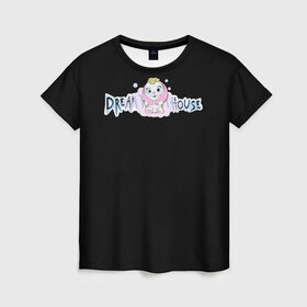 Женская футболка 3D с принтом Диана Астер DREAMTEAM HOUSE в Белгороде, 100% полиэфир ( синтетическое хлопкоподобное полотно) | прямой крой, круглый вырез горловины, длина до линии бедер | dreamteam | dreamteamhouse | tiktok | wildjam | диана астер | дримтим
