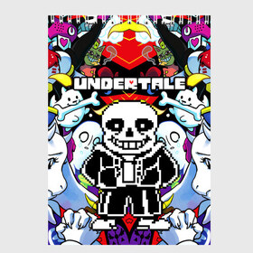 Скетчбук с принтом UNDERTALE в Белгороде, 100% бумага
 | 48 листов, плотность листов — 100 г/м2, плотность картонной обложки — 250 г/м2. Листы скреплены сверху удобной пружинной спиралью | undertale | андертейл | игра андертейл | игра. | русский андертейл | тоби фокс