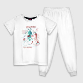 Детская пижама хлопок с принтом Cyberpunk 2077 в Белгороде, 100% хлопок |  брюки и футболка прямого кроя, без карманов, на брюках мягкая резинка на поясе и по низу штанин
 | 2077 | action | cyberpunk | cyberpunk 2077 | rpg | samurai | игра | киану ривз | киберпанк | найт сити | рпг | самурай
