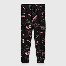 Женские брюки 3D с принтом BLACKPINK в Белгороде, полиэстер 100% | прямой крой, два кармана без застежек по бокам, с мягкой трикотажной резинкой на поясе и по низу штанин. В поясе для дополнительного комфорта — широкие завязки | black pink | blackpink | k pop | блэкпинк | дженни | джису | к поп | лиса | розэ