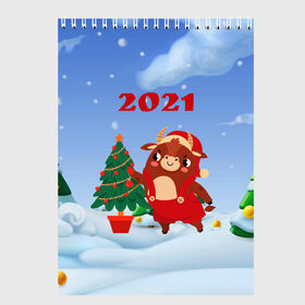 Скетчбук с принтом Бык наряжает елочку в Белгороде, 100% бумага
 | 48 листов, плотность листов — 100 г/м2, плотность картонной обложки — 250 г/м2. Листы скреплены сверху удобной пружинной спиралью | 2021 | 7 января | bull | newyear | santa | бык | бычок | год быка | дед мороз | корова | новогодние каникулы | новогодние праздники | новый 2021 | новый год | новый год 2021 | рождество | сани | санта | санта клаус