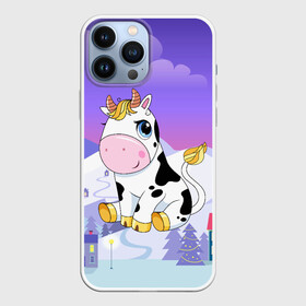 Чехол для iPhone 13 Pro Max с принтом Милый бык в Белгороде,  |  | 2021 | 7 января | bull | newyear | santa | бык | быки | бычок | год быка | дед мороз | корова | новогодние каникулы | новогодние праздники | новый 2021 | новый год | новый год 2021 | рождество | сани | санта | санта клаус