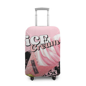 Чехол для чемодана 3D с принтом BLACKPINK ICE CREAM в Белгороде, 86% полиэфир, 14% спандекс | двустороннее нанесение принта, прорези для ручек и колес | Тематика изображения на принте: black pink | blackpink | ice cream | k pop | блэкпинк | дженни | джису | к поп | лиса | розэ