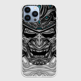 Чехол для iPhone 13 Pro Max с принтом Cyber Samurai в Белгороде,  |  | evil | head | mask | rage | robot | samurai | skull | warrior | арт | воин | гнев | голова | злой | киберпанк | маска | робот | самурай | сёгун | череп | японский