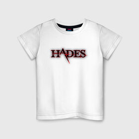 Детская футболка хлопок с принтом Hades Logo (Z) в Белгороде, 100% хлопок | круглый вырез горловины, полуприлегающий силуэт, длина до линии бедер | 