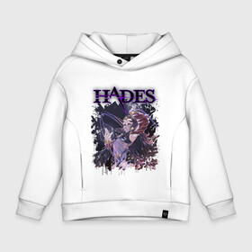 Детское худи Oversize хлопок с принтом Hades Nyx (Z) в Белгороде, френч-терри — 70% хлопок, 30% полиэстер. Мягкий теплый начес внутри —100% хлопок | боковые карманы, эластичные манжеты и нижняя кромка, капюшон на магнитной кнопке | Тематика изображения на принте: aid | hades | nyx | roguelike | thanatos | zagreus | аид | гадес | загрей | никс | рогалик | танатос