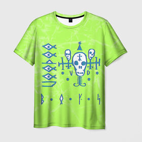 Мужская футболка 3D с принтом Voodoo Boys Gang CP 2077 в Белгороде, 100% полиэфир | прямой крой, круглый вырез горловины, длина до линии бедер | Тематика изображения на принте: boys | city | cyberpunk | gang | night | voodoo | андроид | киберпанк | киборг | найт | робот | сити