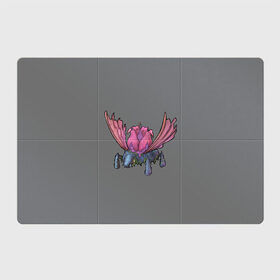 Магнитный плакат 3Х2 с принтом Цветочный жук в Белгороде, Полимерный материал с магнитным слоем | 6 деталей размером 9*9 см | bug | flower | pink | wings | жук | лоза | насекомое | розовый | цветы