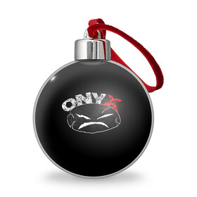 Ёлочный шар с принтом Onyx в Белгороде, Пластик | Диаметр: 77 мм | Тематика изображения на принте: fredro starr | onyx | rap | sonny seeza | sticky fingaz | оникс | рэп
