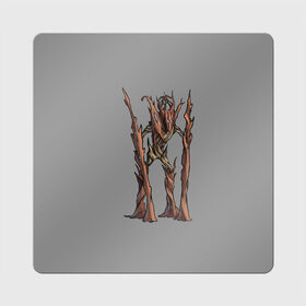 Магнит виниловый Квадрат с принтом Магическое дерево в Белгороде, полимерный материал с магнитным слоем | размер 9*9 см, закругленные углы | branch | magic | monster | tree | великан | ветки | дерево | кора | стоит