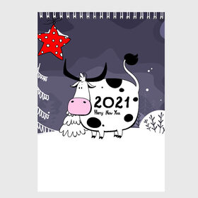 Скетчбук с принтом Корова 2021 в Белгороде, 100% бумага
 | 48 листов, плотность листов — 100 г/м2, плотность картонной обложки — 250 г/м2. Листы скреплены сверху удобной пружинной спиралью | 2021 | 7 января | bull | newyear | santa | бык | быки | бычок | год быка | дед мороз | корова | новогодние каникулы | новогодние праздники | новый 2021 | новый год | новый год 2021 | рождество | сани | санта | санта клаус