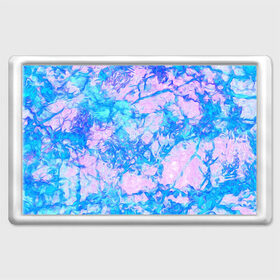 Магнит 45*70 с принтом Нежные краски в Белгороде, Пластик | Размер: 78*52 мм; Размер печати: 70*45 | Тематика изображения на принте: abstract | blue | casual | casual style | pink | texture | абстрактный рисунок | абстракция | блики | брызги | вода | волны | градиент | краски | мазки | море | морская | пастельные цвета | повседневный | пятна красок