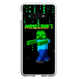 Чехол для Samsung S10E с принтом Minecraft в Белгороде, Силикон | Область печати: задняя сторона чехла, без боковых панелей | Тематика изображения на принте: minecraft | алекс | белый | блоки | ведьма | взрывчатка | визера | волк | гаст | добывать | дракон | зеленый куб | зомби | игра | крафт | крипер | кубики | лошадка | майн | майнкрафт | манкрафт | овечка | оцелот