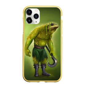 Чехол для iPhone 11 Pro матовый с принтом Bullywug в Белгороде, Силикон |  | Тематика изображения на принте: art | жаба | жабалюд | зеленый фон