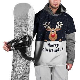 Накидка на куртку 3D с принтом Merry Christmas в Белгороде, 100% полиэстер |  | Тематика изображения на принте: christmas | merry christmas | santa claus | дед мороз | ёлка | новогодние олени | новый год | оленёнок бэмби | оленёнок рудольф | орнамент | с новым годом | санта клаус | свитер с оленями | снегурочка | снежинки | узоры