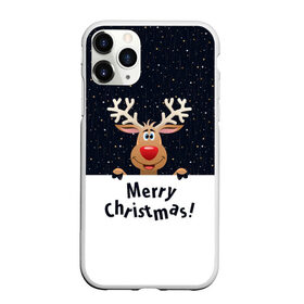 Чехол для iPhone 11 Pro матовый с принтом Merry Christmas в Белгороде, Силикон |  | Тематика изображения на принте: christmas | merry christmas | santa claus | дед мороз | ёлка | новогодние олени | новый год | оленёнок бэмби | оленёнок рудольф | орнамент | с новым годом | санта клаус | свитер с оленями | снегурочка | снежинки | узоры