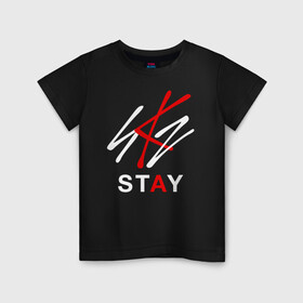 Детская футболка хлопок с принтом STRAY KIDS в Белгороде, 100% хлопок | круглый вырез горловины, полуприлегающий силуэт, длина до линии бедер | bang chan | changbin | felix | han | hyunjin | i.n. | k pop | lee know | seungmin | skz | stray kids | идолы | к поп