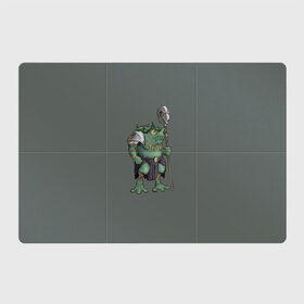 Магнитный плакат 3Х2 с принтом Жабалюд войн в Белгороде, Полимерный материал с магнитным слоем | 6 деталей размером 9*9 см | frog | green | staff | warrior | воин | жаба | зеленый | ил | посох
