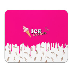 Коврик для мышки прямоугольный с принтом Ice Cream BlackPink в Белгороде, натуральный каучук | размер 230 х 185 мм; запечатка лицевой стороны | blackpink | blink | bts | exo | icecream | jennie | jisoo | korea | kpop | lisa | love | rose | блекпинк | девушки | корея | кпоп | музыка