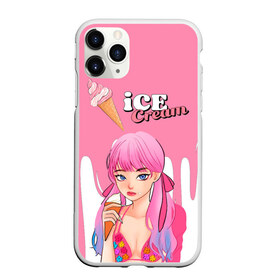 Чехол для iPhone 11 Pro Max матовый с принтом BLACKPINK Ice Cream в Белгороде, Силикон |  | Тематика изображения на принте: blackpink | blink | bts | exo | icecream | jennie | jisoo | korea | kpop | lisa | love | rose | блекпинк | девушки | корея | кпоп | музыка