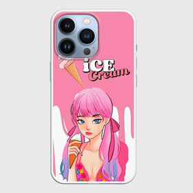 Чехол для iPhone 13 Pro с принтом BLACKPINK Ice Cream в Белгороде,  |  | Тематика изображения на принте: blackpink | blink | bts | exo | icecream | jennie | jisoo | korea | kpop | lisa | love | rose | блекпинк | девушки | корея | кпоп | музыка