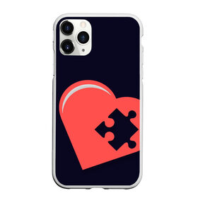 Чехол для iPhone 11 Pro матовый с принтом Сердце Пазл в Белгороде, Силикон |  | family | family look | детские | для всей семьи | семейные | семья | фэмили лук