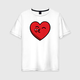 Женская футболка хлопок Oversize с принтом Сердце Мама в Белгороде, 100% хлопок | свободный крой, круглый ворот, спущенный рукав, длина до линии бедер
 | family | family look | детские | для всей семьи | семейные | семья | фэмили лук