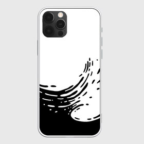 Чехол для iPhone 12 Pro Max с принтом Good Vibes в Белгороде, Силикон |  | Тематика изображения на принте: акварель | брызги | вода | волна | краска | море | природа | текстура | черно белый
