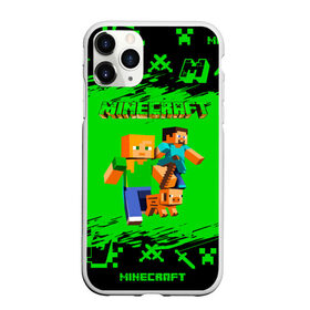 Чехол для iPhone 11 Pro Max матовый с принтом Minecraft в Белгороде, Силикон |  | minecraft | алекс | белый | блоки | взрывчатка | визера | гаст | добывать | дракон | зеленая | зеленый куб | зомби | игра | кирка | крафт | крипер | кубики | лошадка | майн | майнкрафт | манкрафт | меч | оцелот