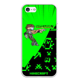 Чехол для iPhone 5/5S матовый с принтом Minecraft в Белгороде, Силикон | Область печати: задняя сторона чехла, без боковых панелей | minecraft | алекс | белый | блоки | ведьма | взрывчатка | визера | волк | гаст | добывать | дракон | зеленый куб | зомби | игра | крафт | крипер | кубики | лошадка | майн | майнкрафт | манкрафт | овечка | оцелот