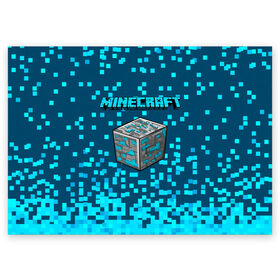 Поздравительная открытка с принтом Minecraft в Белгороде, 100% бумага | плотность бумаги 280 г/м2, матовая, на обратной стороне линовка и место для марки
 | minecraft | алекс | белый | блоки | ведьма | взрывчатка | визера | волк | гаст | добывать | дракон | зеленый куб | зомби | игра | крафт | крипер | кубики | лошадка | майн | майнкрафт | манкрафт | овечка | оцелот