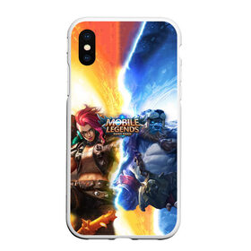 Чехол для iPhone XS Max матовый с принтом Mobile Legends Bang Bang в Белгороде, Силикон | Область печати: задняя сторона чехла, без боковых панелей | bang | legends | mobile | игра