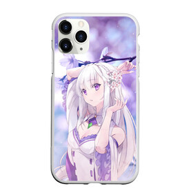 Чехол для iPhone 11 Pro Max матовый с принтом Эмилия в Белгороде, Силикон |  | anime | emilia | re zero | re: zero kara hajimeru isekai seikatsu | re: жизнь с нуля в альтернативном мире | ре зеро | эмилия