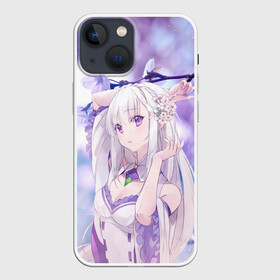 Чехол для iPhone 13 mini с принтом Эмилия в Белгороде,  |  | anime | emilia | re zero | re: zero kara hajimeru isekai seikatsu | re: жизнь с нуля в альтернативном мире | ре зеро | эмилия