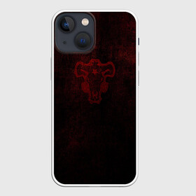 Чехол для iPhone 13 mini с принтом Невероятно темный Черный Клевер в Белгороде,  |  | asta | black clover | bulls | акума | аста | быки | демон | пятилистник | черный клевер
