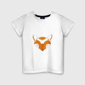 Детская футболка хлопок с принтом Be Unique в Белгороде, 100% хлопок | круглый вырез горловины, полуприлегающий силуэт, длина до линии бедер | lettering | корона | леттеринг | лис | лиса | лисица | молодость | пирсинг