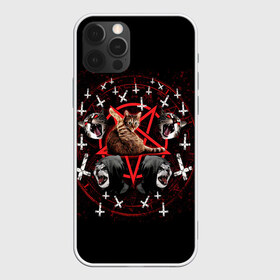 Чехол для iPhone 12 Pro Max с принтом Satanic Cat в Белгороде, Силикон |  | satan | киска | кот | кот мем | кошечка | кошка | кошки и коты | лиса | лисы | мем | мемы | с кошкой | сатана